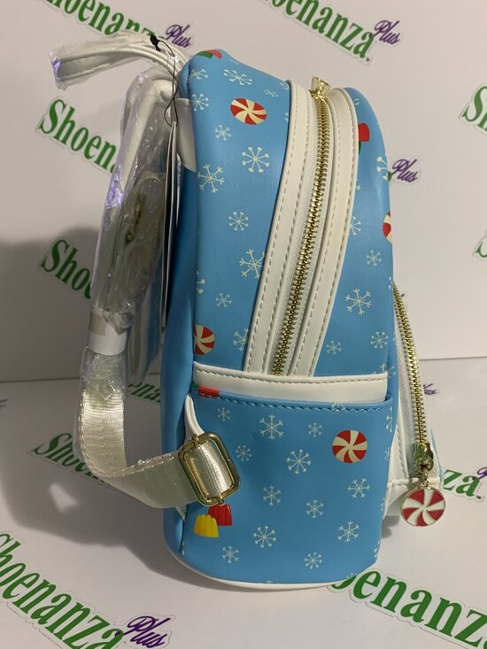 Loungefly Mini Backpack Elf Buddy Snowball Fight Sweets Christmas Snow Globe Bag main image 6